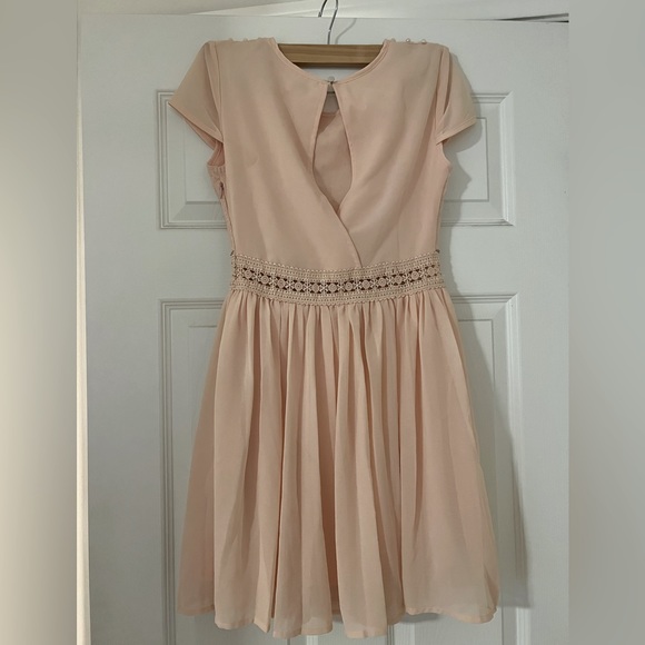 Vintage Francesca’s Mini Dress Size XS in Blush - Picture 4 of 4